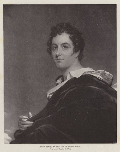Lord Byron, a la edad de treinta y cuatro años de Benjamin West